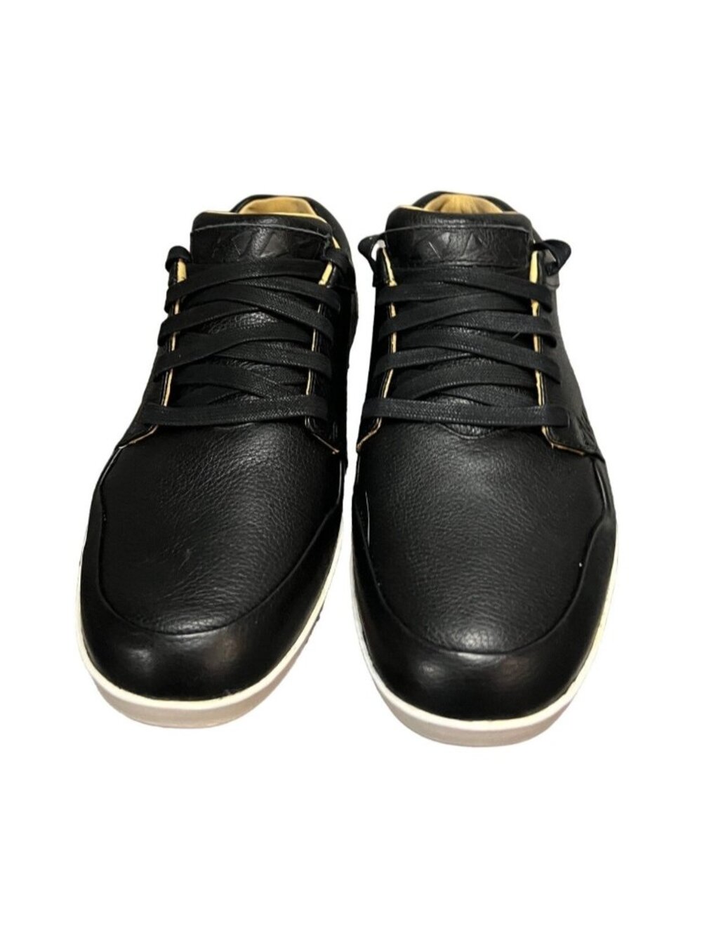 K1X Black Leather Sneakers Size 8 US With Box Durable Casual Shoes Made In Cambo